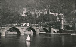 Heidelberg Old Neckar Bridge & Castle Postcard
