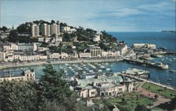 The Harbour and Vane Hill Postcard