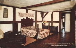 Shakespeare's Birthplace Birthroom, Stratford-upon-Avon Postcard