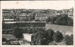 Luxembourg Bd. Roosevelt City View Postcard