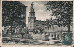 Hindenburg O. S. Kriegerdenkmal Postcard