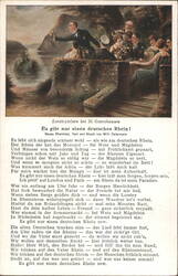 Loreleyfelsen bei St. Goarshausen, Rheinlied Postcard
