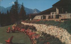 Terrace Gardens, Jasper Park Lodge, Canadian Rockies Postcard