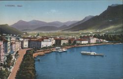 LUGANO. Quai. Postcard