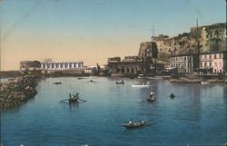 Naples Harbor, Castel dell'Ovo, Santa Lucia Postcard