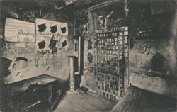 Heidelberg Carcer Student Prison Interior Graffiti Postcard