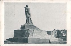 Šaloun's Jan Hus Monument, Hořice Postcard