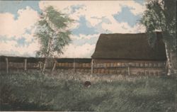 Rural Bee-Shelter with Thatched House, Niedersachsen Postcard