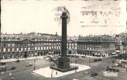Place Vendôme with Column, Paris Postcard