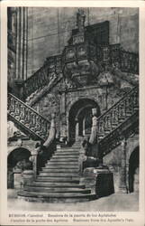 Burgos Cathedral Apostle's Gate Staircase Postcard