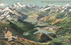 Muottas Muragl und die Engadinerseen, St. Moritz Postcard