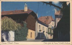 Swiss Street Scene, Switzerland Postcard