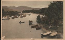 Loch Lomond, Balloch - Boats on Water and Shore Postcard