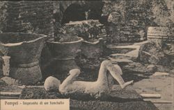 Pompeii - Imprint of a child Postcard