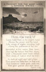 A Thought for the Quiet Hour, Hymn for the R.A.F. Postcard