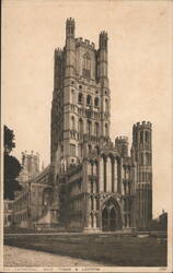 Ely Cathedral, West Tower & Lantern Postcard