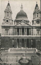St. Paul's Cathedral Grand Facade Postcard
