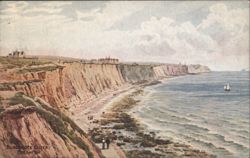 Blackrock Cliffs, Brighton Postcard