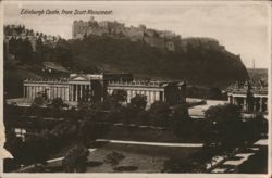 Edinburgh Castle, from Scott-Monument Postcard