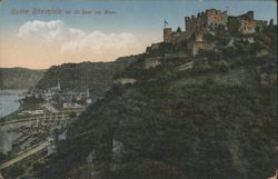 Ruine Rheinfels bei St. Goar am Rhein Postcard