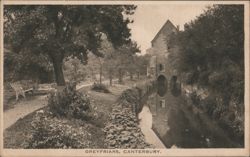 Greyfriars, Canterbury - River & Historic Building View Postcard