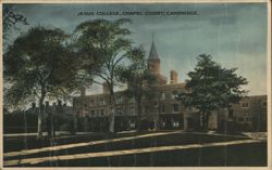 Jesus College, Chapel Court, Cambridge Postcard