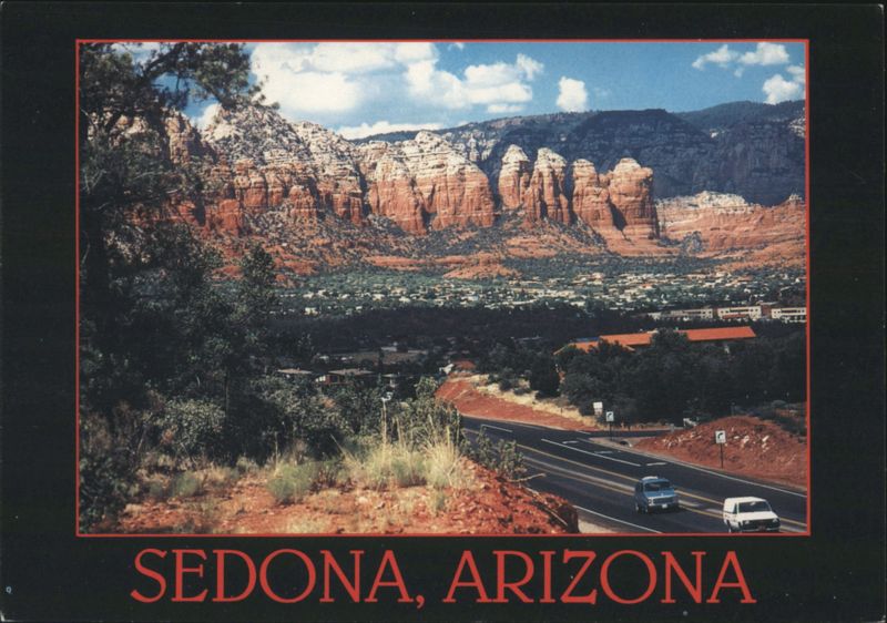 Red Rock Formations View of Sedona Valley Highway Arizona