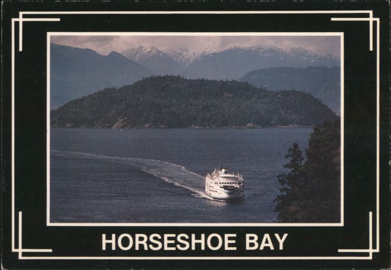 BC Ferry C Class Vessel Approaches Horseshoe Bay Canada