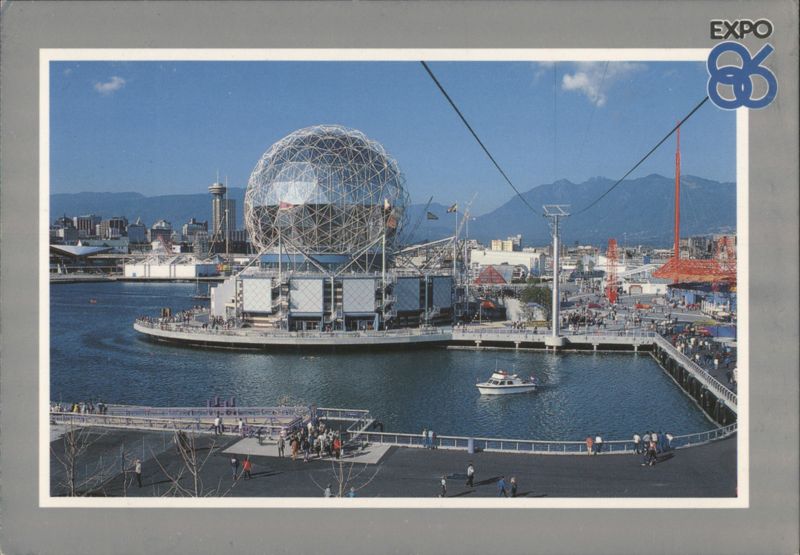 Expo Centre Geodesic Dome, EXPO 86 Fair Site Vancouver BC Canada