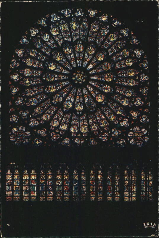 Notre-Dame North Rose Window, Stained Glass, Paris France