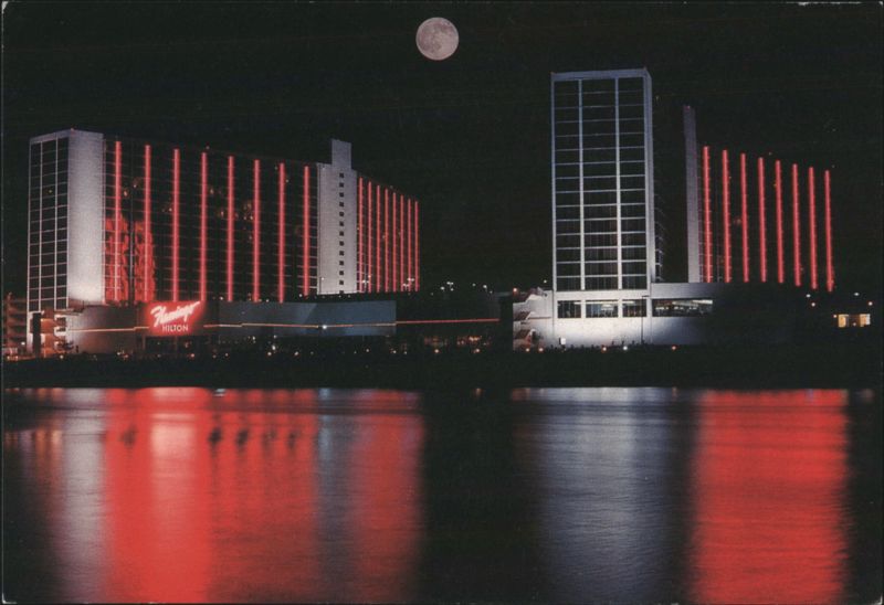 Flamingo Hilton Laughlin Casino, Night River View Nevada
