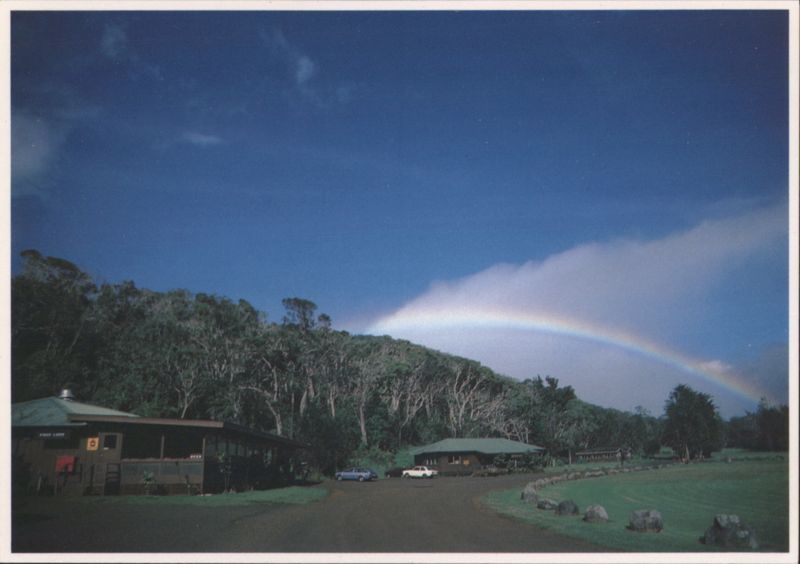 Kōkeʻe Lodge and Forest with Rainbow, Kauai Hawaii