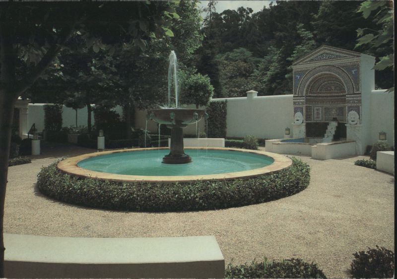J. Paul Getty Museum East Garden with Fountains, Malibu, CA California
