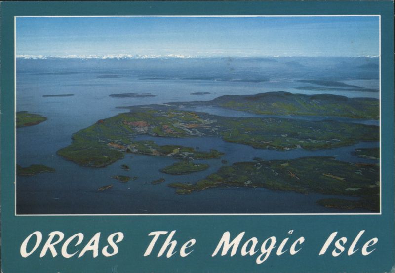 ORCAS The Magic Isle Aerial View San Juan Islands WA Washington