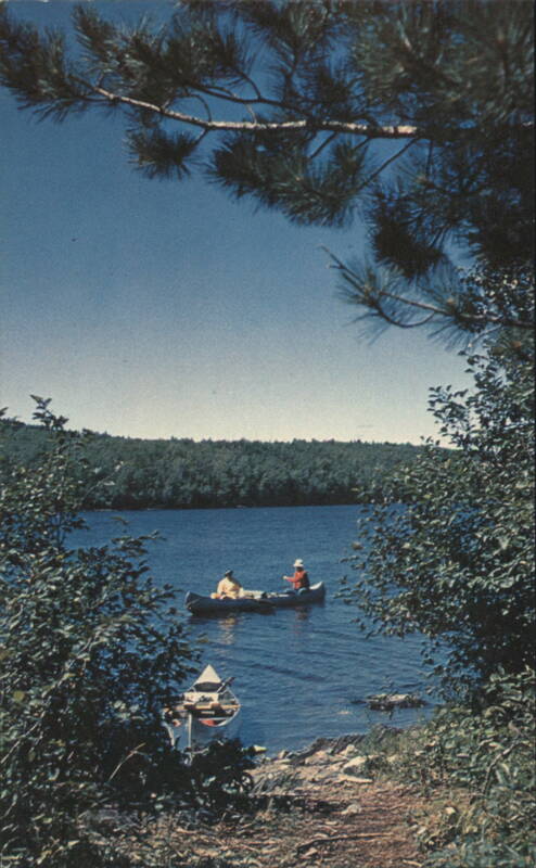 Canoe Trip on Wilderness Lake, Superior National Forest, MN Minnesota