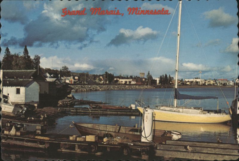 Fishing Docks on the Marina, Grand Marais, MN Minnesota
