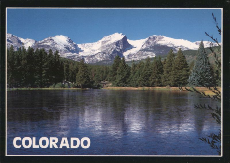 Sprague Lake, Snow-Capped Mountains, Rocky Mountain National Park Colorado
