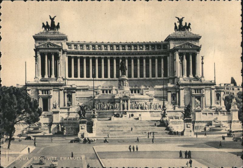 Monument to Victor Emmanuel II (Mon. Vitt. Emanuele II) Rome Italy