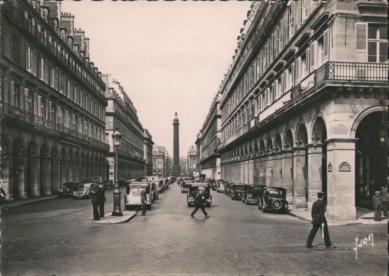 Rue de Castiglione and Colonne Vendôme, Paris France