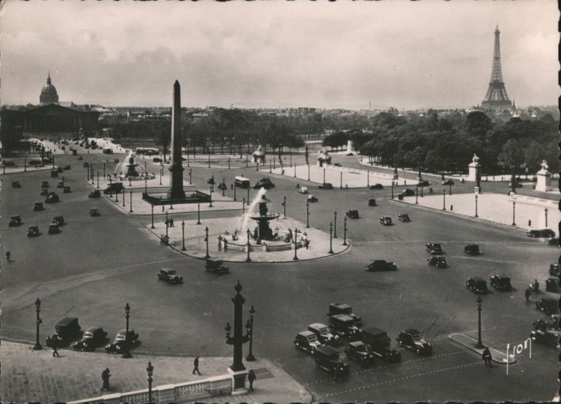 L'Obélisque de la place de la Concorde, Tour Eiffel Paris France