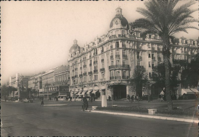 Hôtel Ruhl and Promenade des Anglais, Nice France