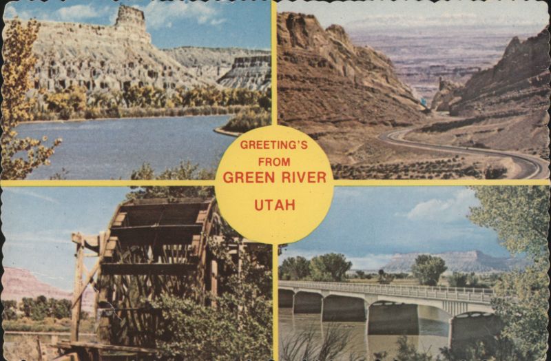 Water Wheel, Canyon Road, River Butte Views, Green River, UT Utah
