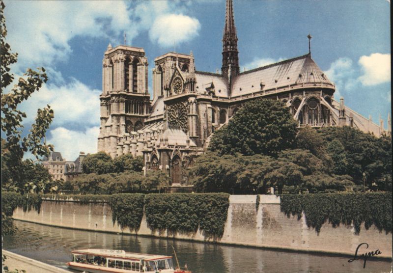 Notre-Dame Cathedral and the Seine River Paris France