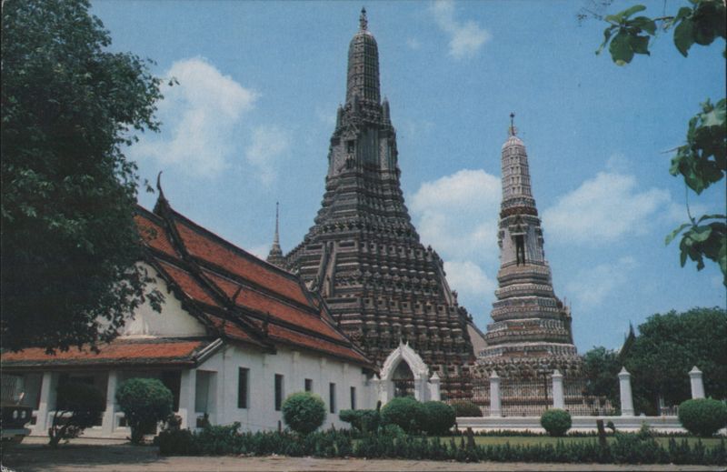 Wat Aroon Temple of Dawn Prang and Temple Building, Thailand