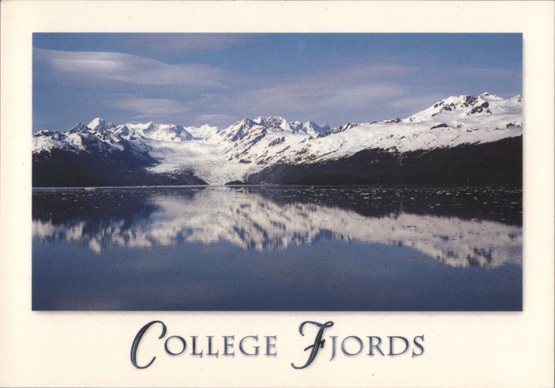 College Fjords, AK - Glacier Reflection on Shimmering Sea Alaska