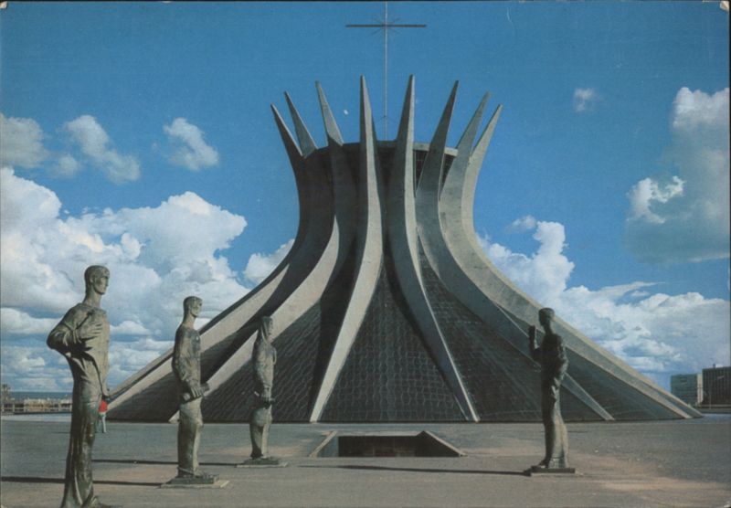 Catedral de Brasília and The Four Evangelists Sculptures Brazil