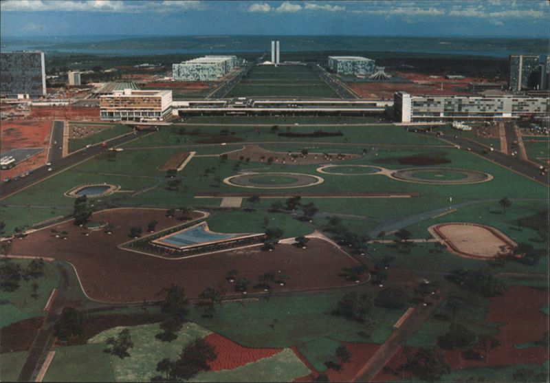 Panoramic view of the Ministries Esplanade, Brasília Brazil