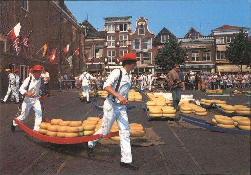 Cheese Market in Typical Costume, Alkmaar Netherlands