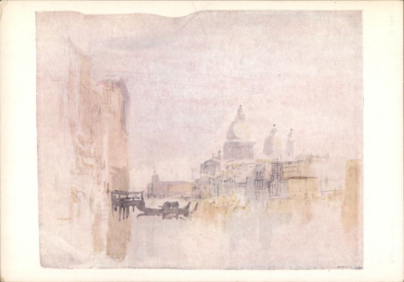 The Salute and Dogana, Venice, J. W. M. Turner Italy
