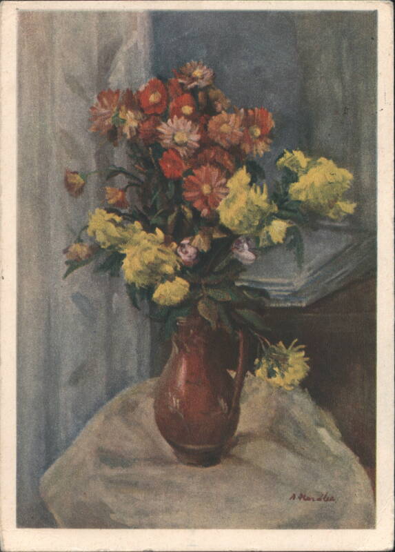 Autumn Bouquet Still Life Painting, B. Horálek